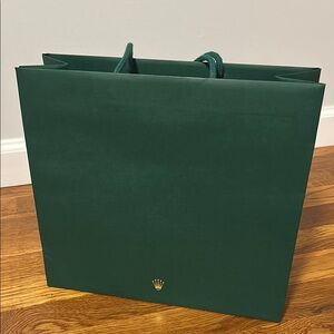 Rolex Shopping Bag with Gold Logo